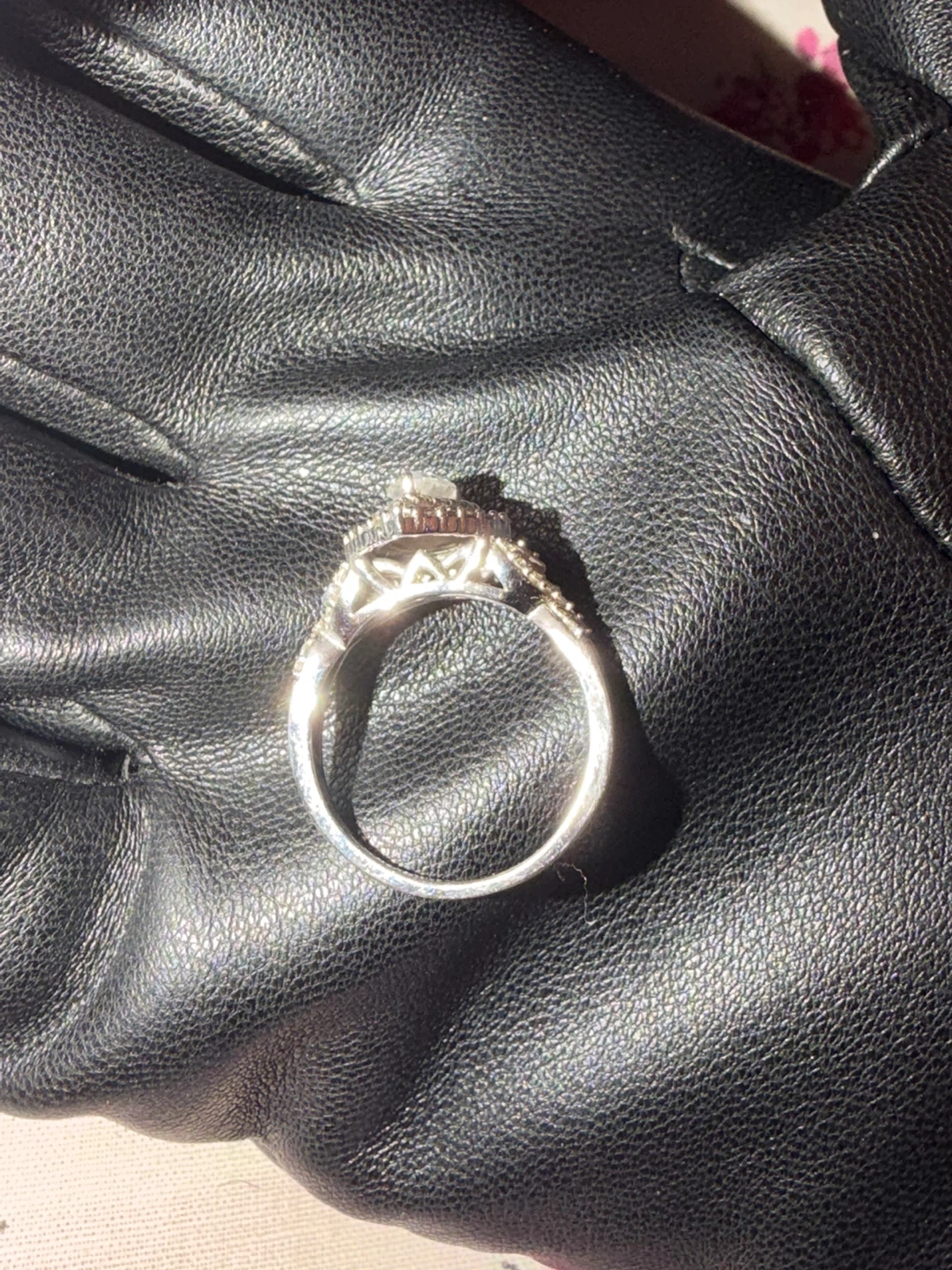 1 CT Lab Grown Diamond Pear Halo Ring in 10K White Gold 💍 - photo 4
