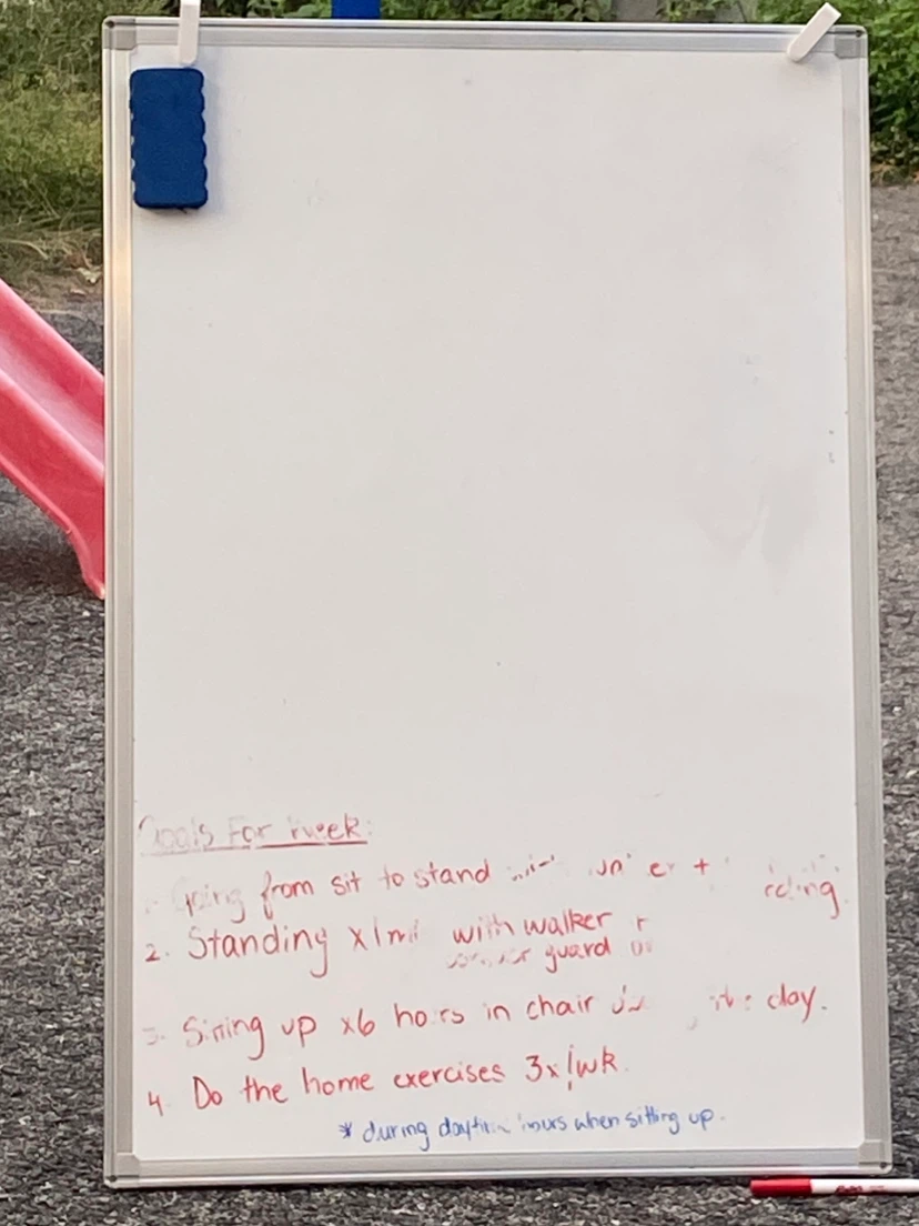 Standing Whiteboard with Tripod Stand