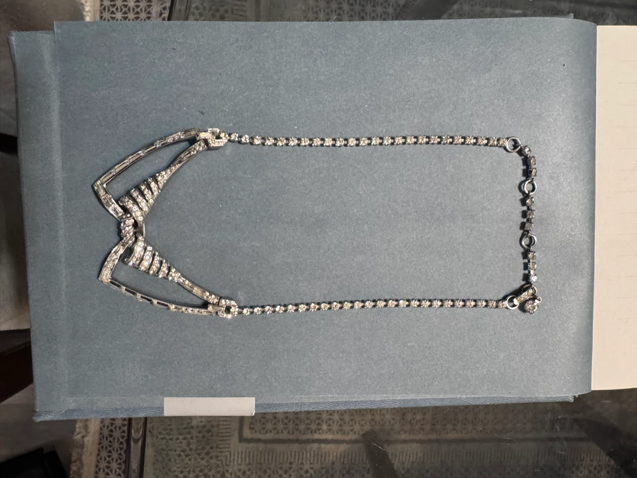 Vintage Boucher Rhinestone Necklace 5318