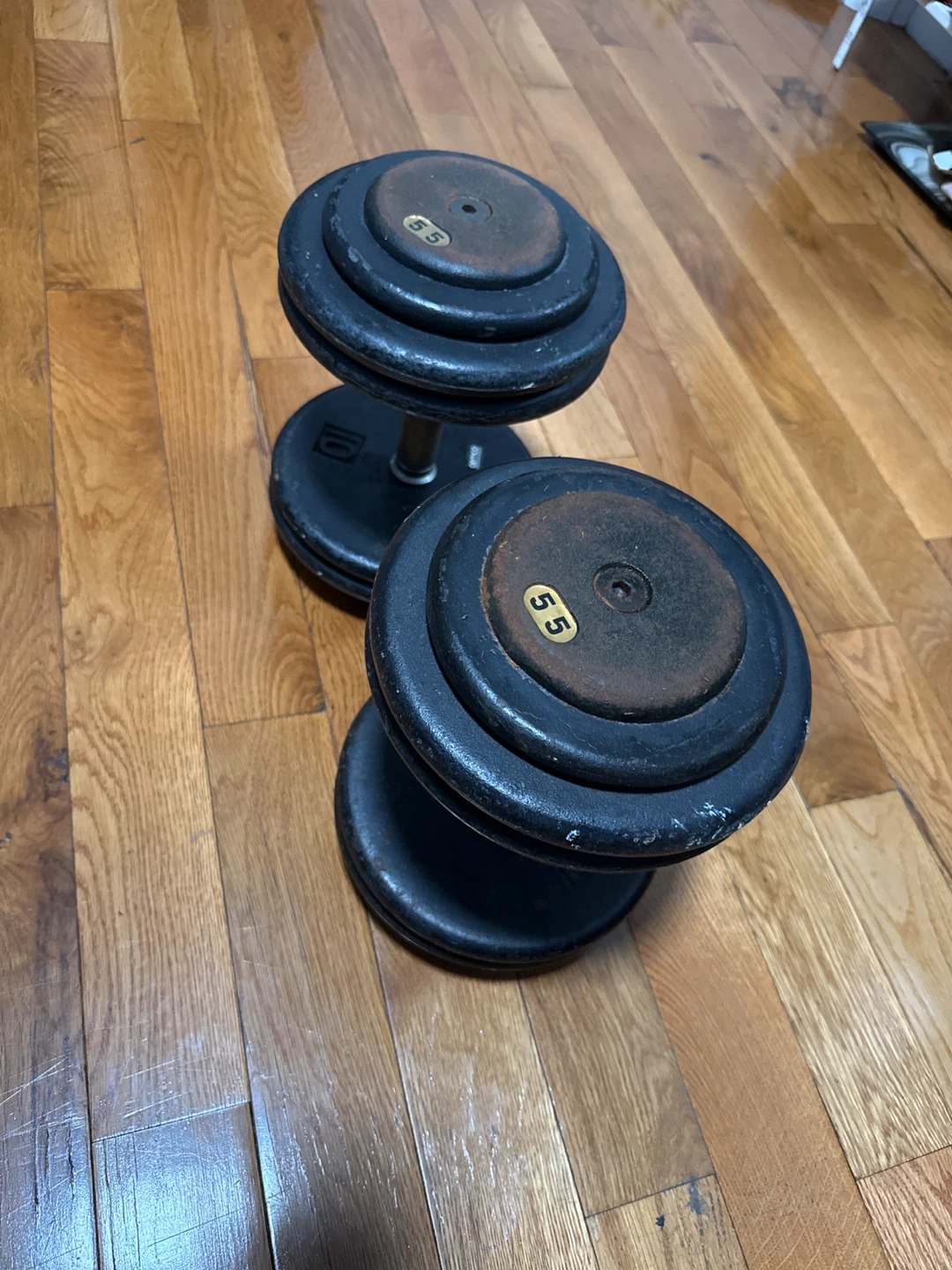 Pair of Cemco 55 lb Dumbbells