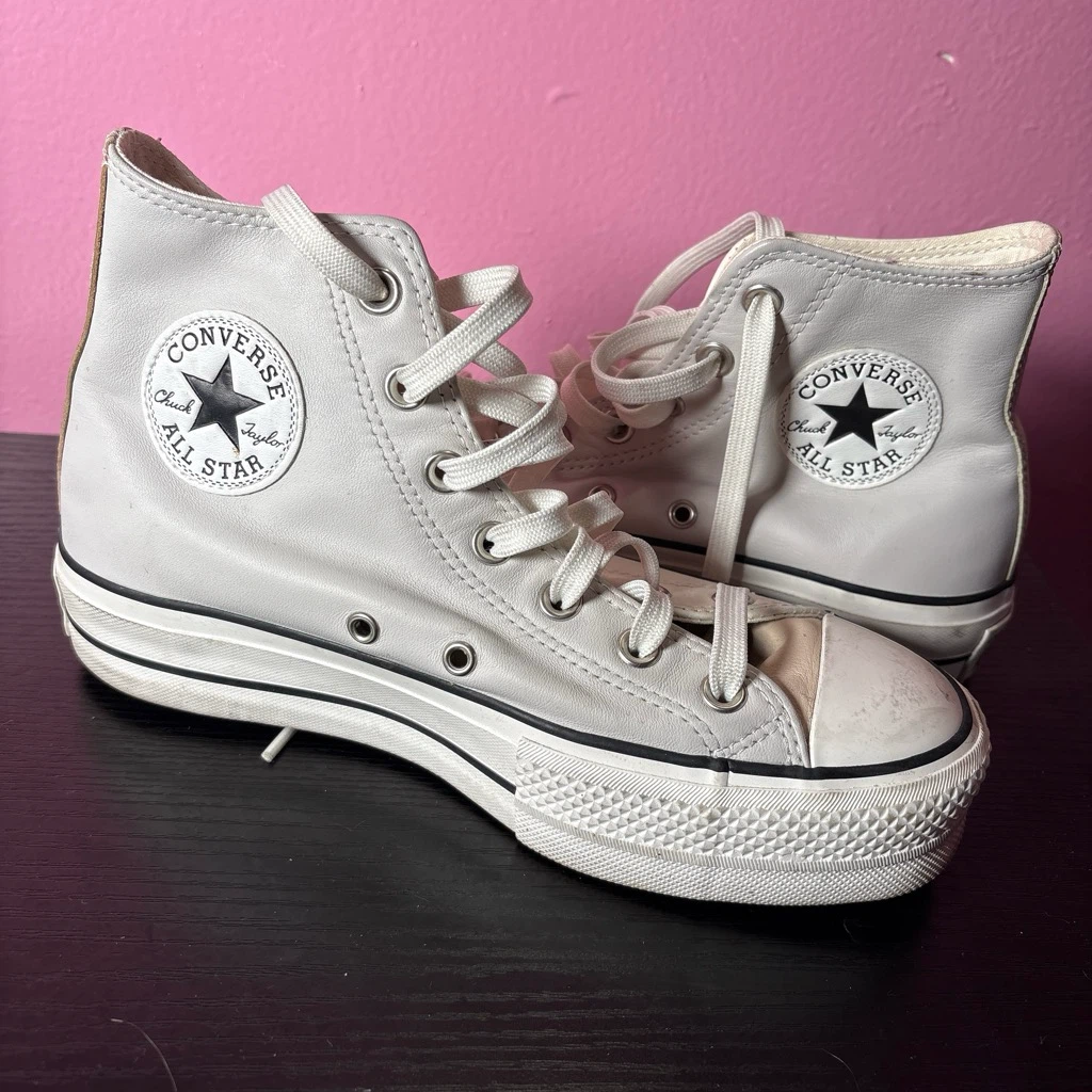Converse Chuck Taylor All Star Leather Platform High Tops