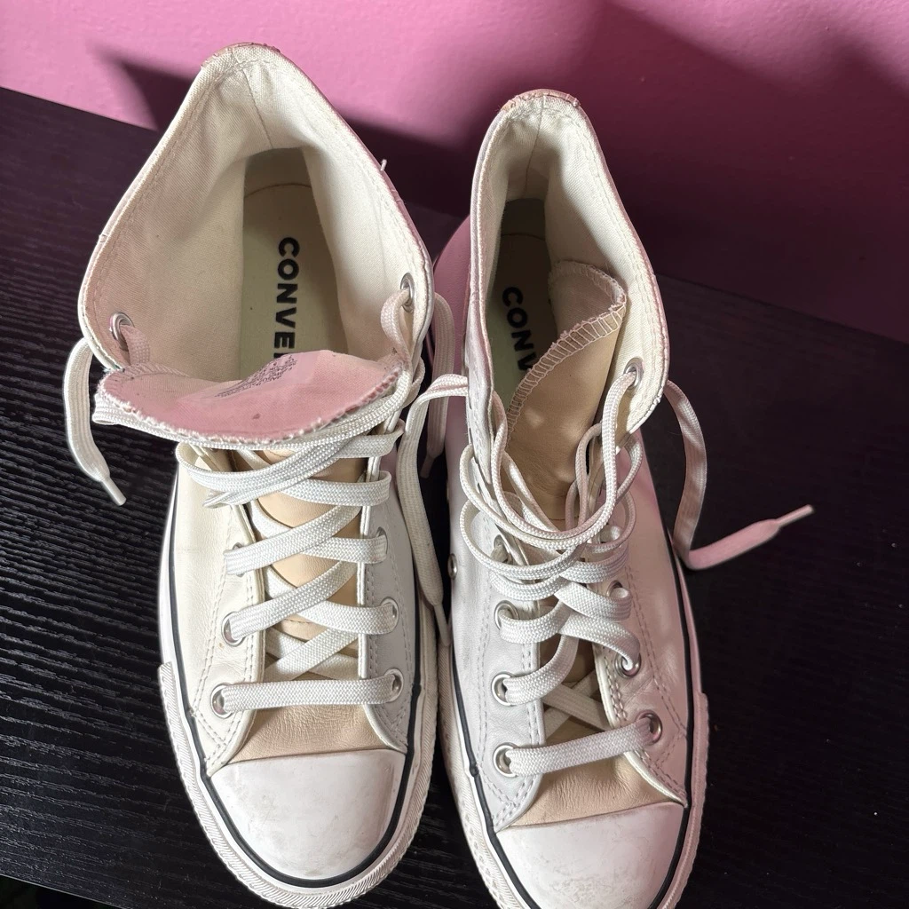 Converse Chuck Taylor All Star Leather Platform High Tops - photo 2