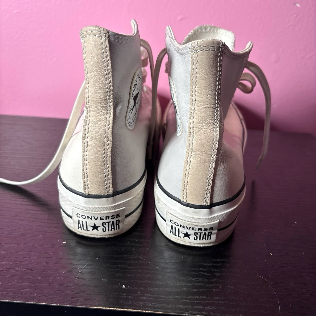 Converse Chuck Taylor All Star Leather Platform High Tops - photo 4
