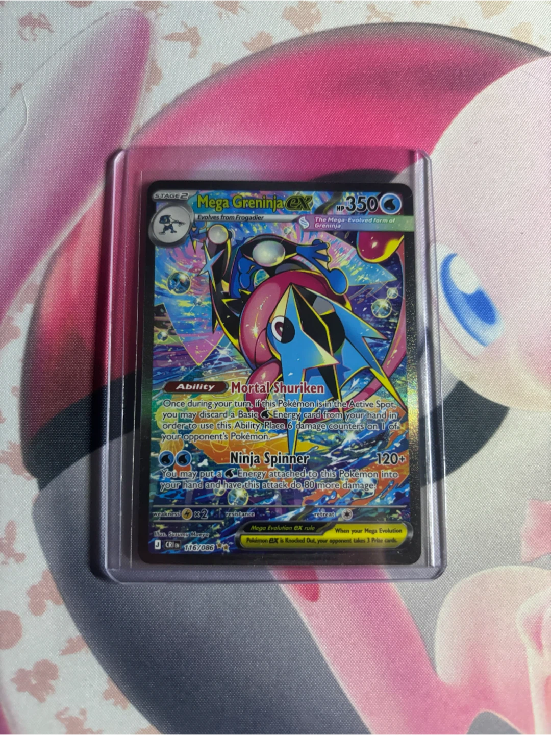 Mega Greninja ex Pokemon Trading Card
