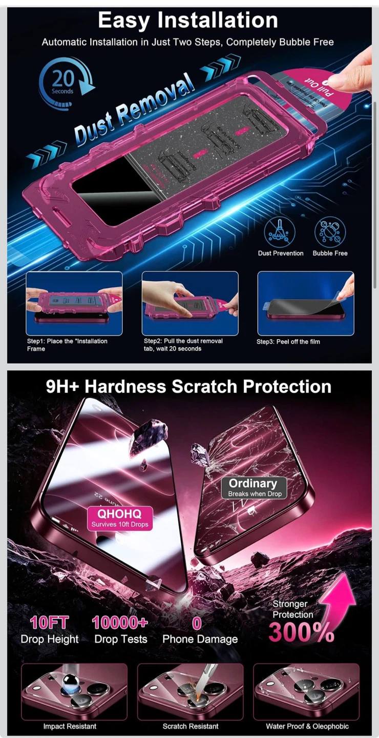3-Pack Screen and Camera Lens Protectors - photo 2