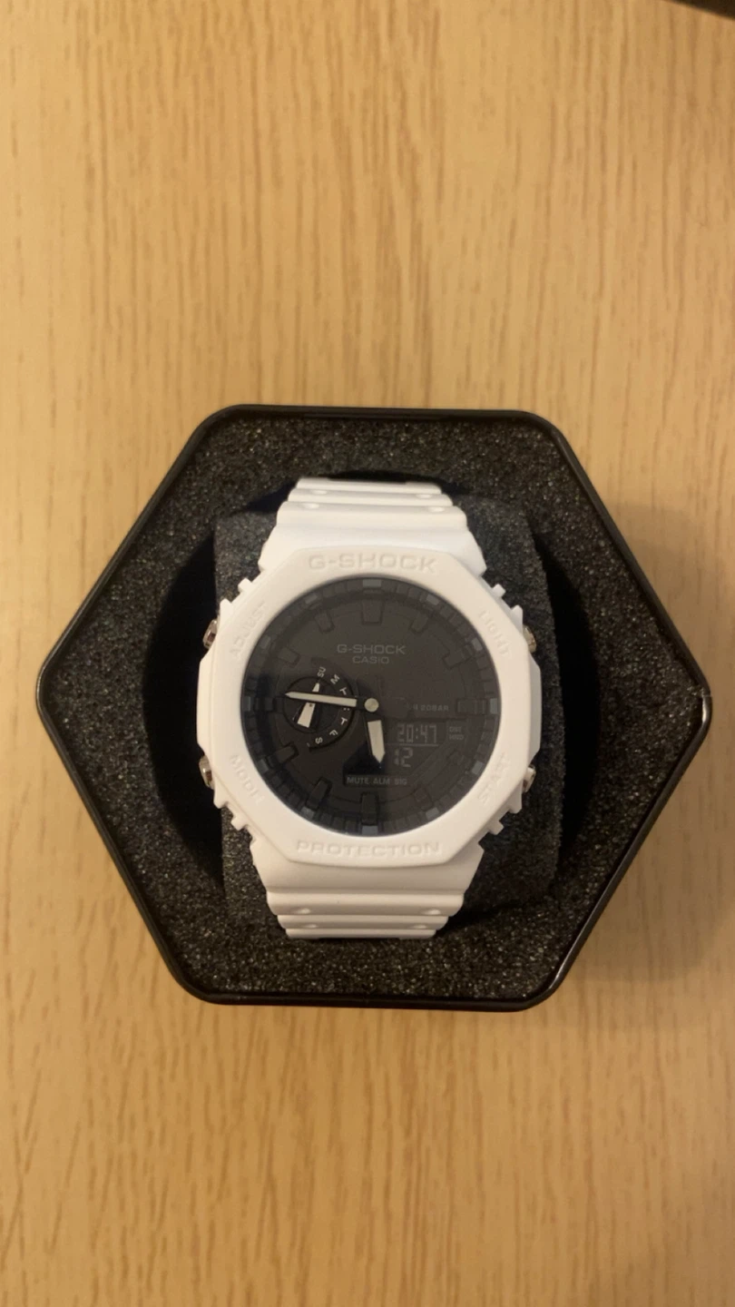 White Casio G-Shock GA-2100 Watch