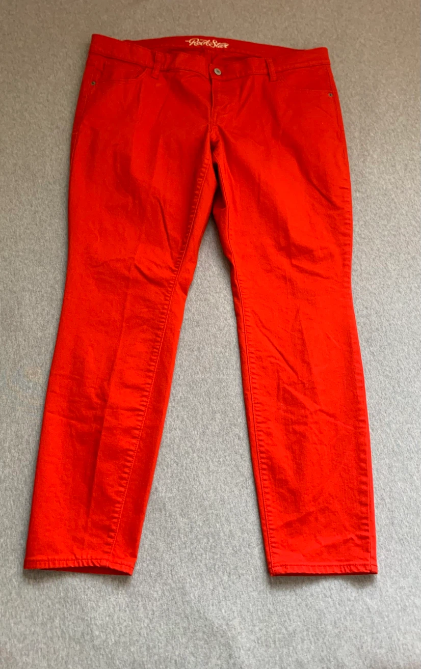 Old Navy The Rock Star Tomato Red Pants - Size 18