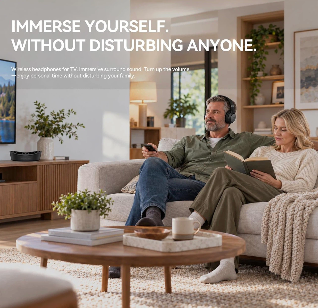 Wireless TV Headphones with Charging Base - photo 3