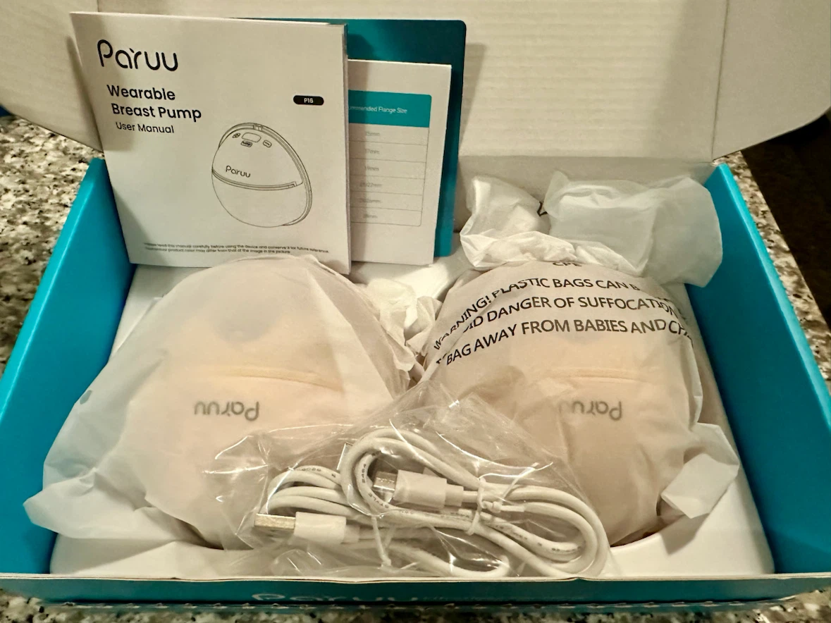 Paruu P16 Wearable Breast Pump Double Set
