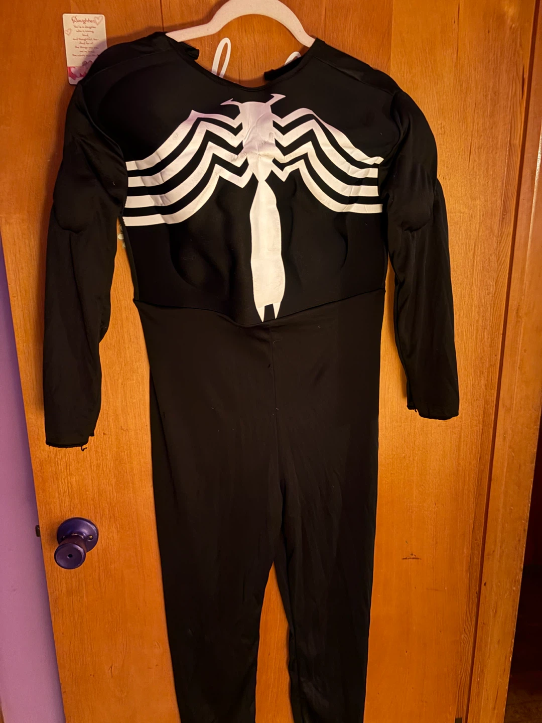 Venom Costume size (large) kids