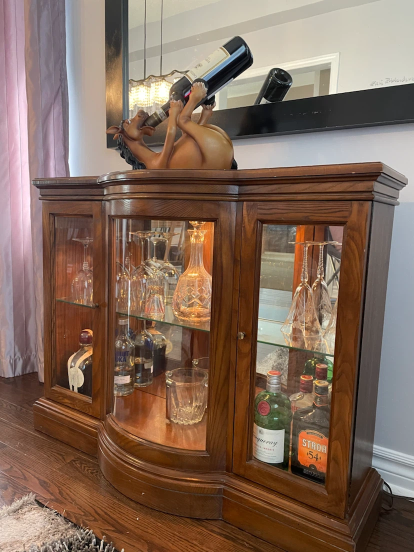 Wooden Curio Display Cabinet - photo 3