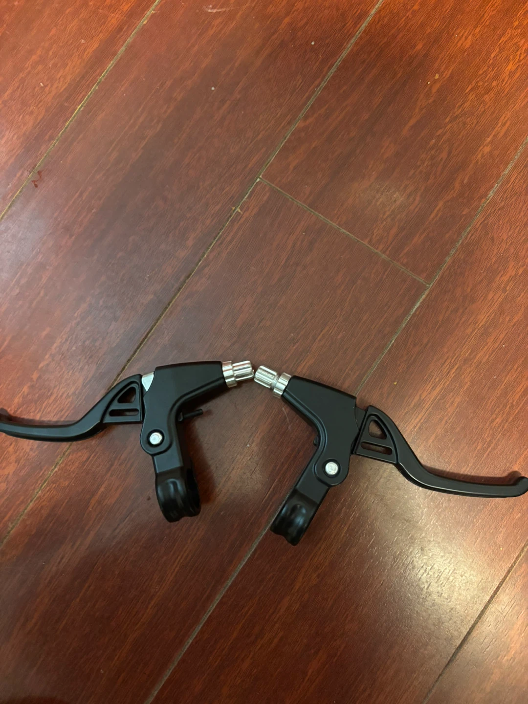 Pair of Black Bicycle Brake Levers