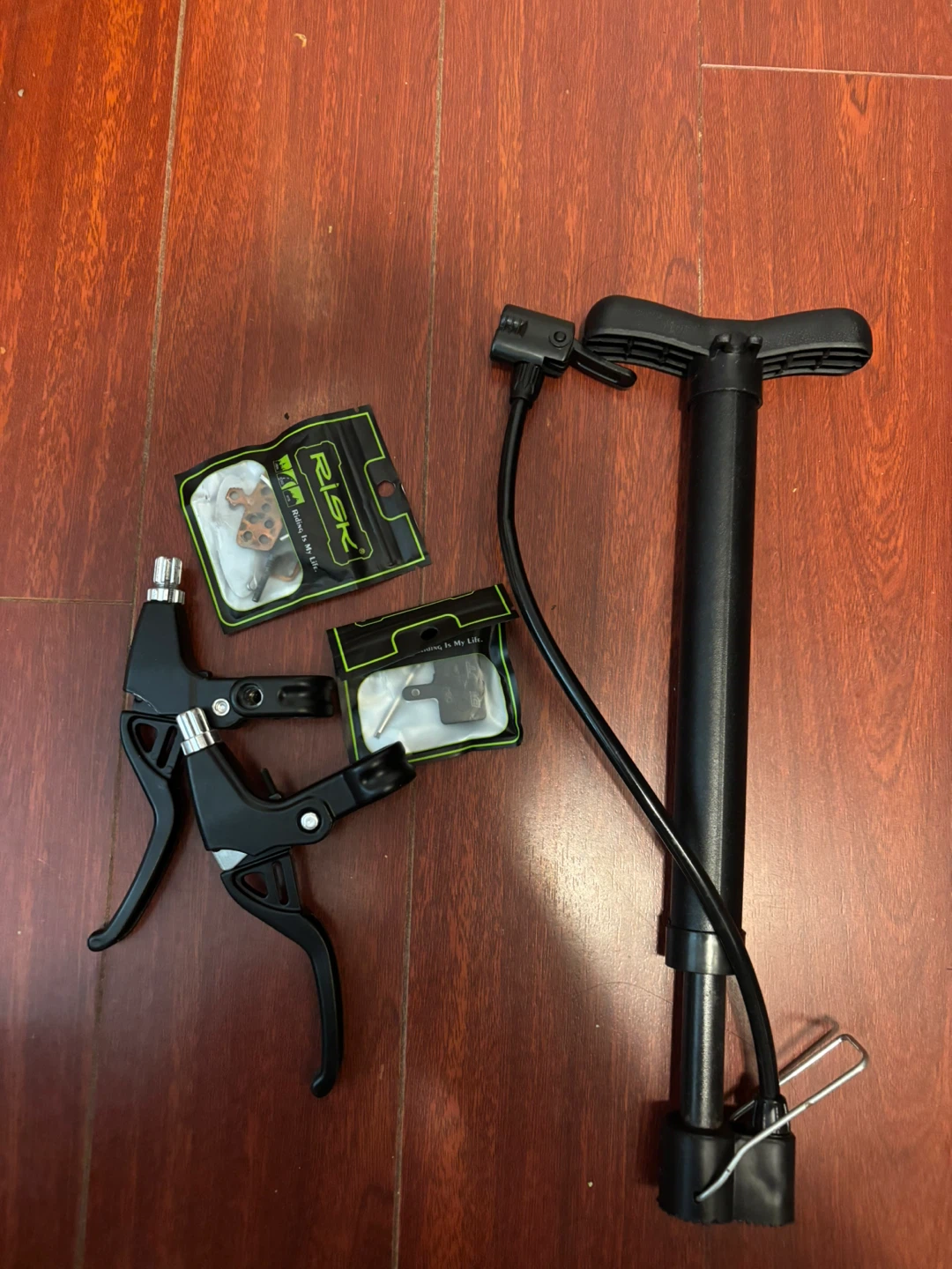Bicycle Pump and Bike Parts Bundle