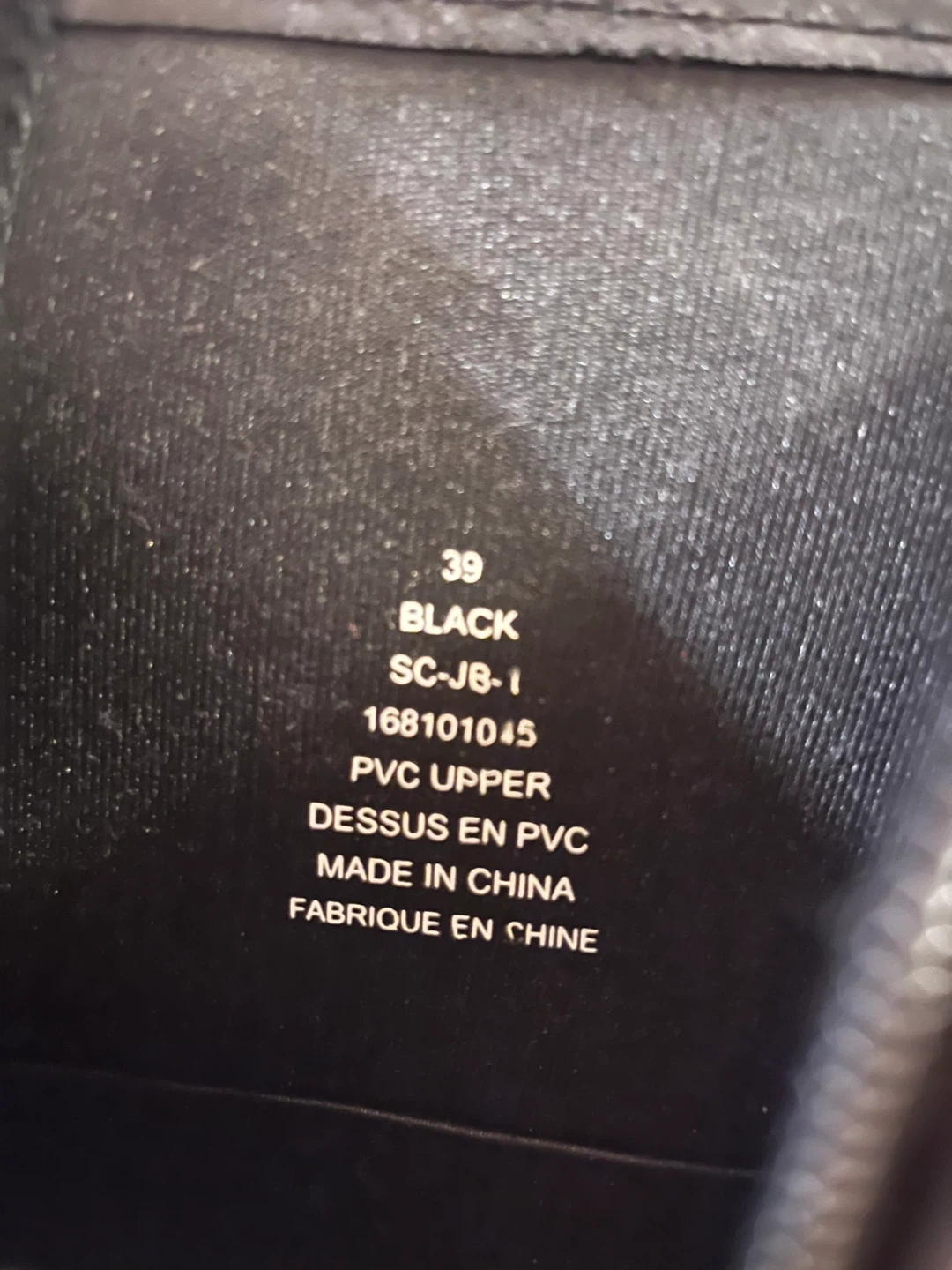 JB Black Wedge Rain Boots Size 39 - photo 3