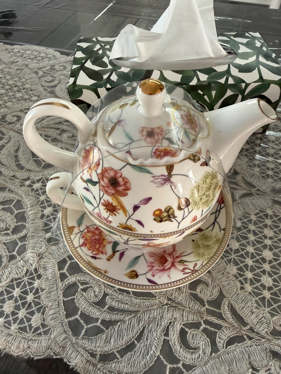Grace Teaware Floral Tea-for-One Set – Brand New – $13 - photo 4