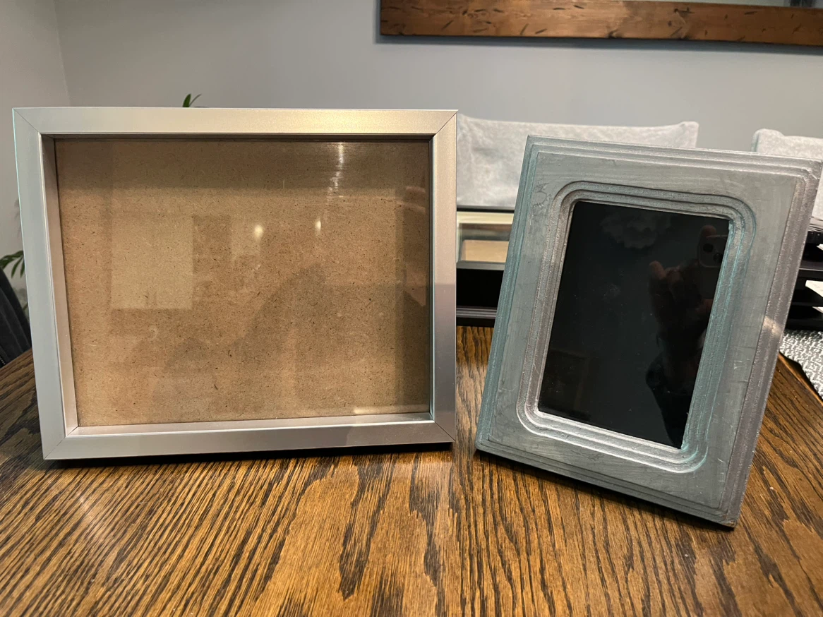 Set of Two Silver Tone Picture Frames