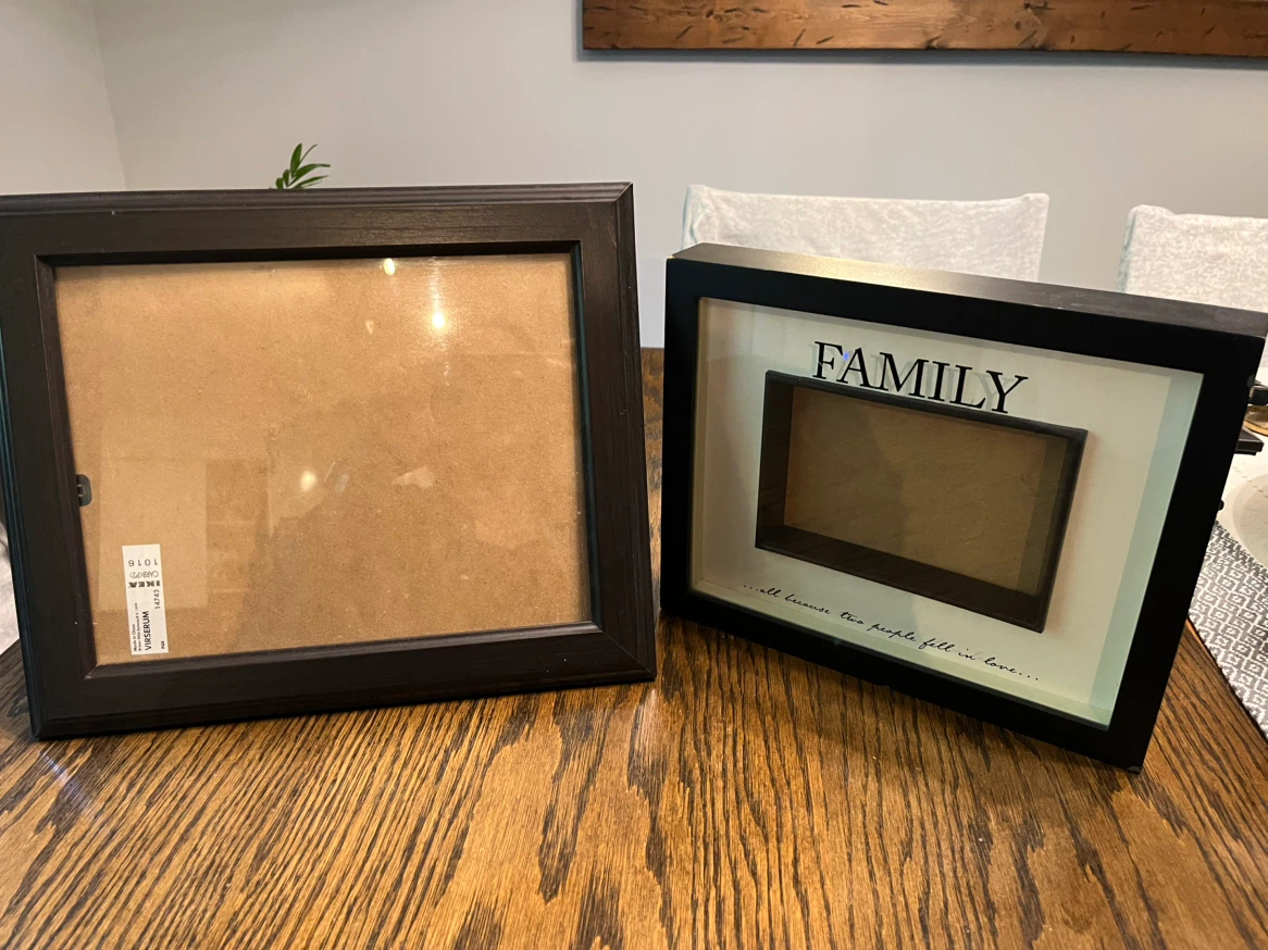 Black Family Shadow Box Picture Frame
