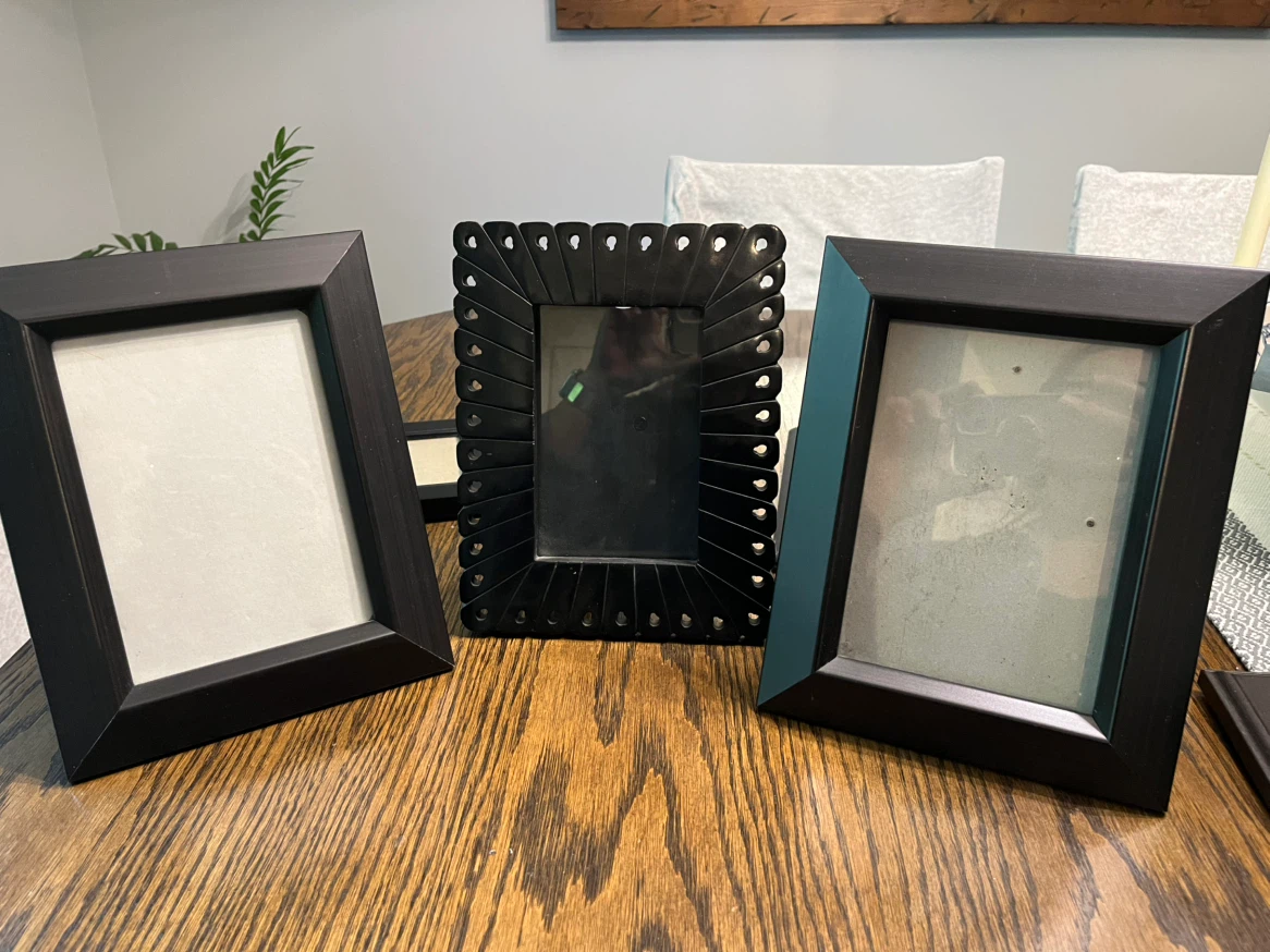 Set of 5 black photo frames - photo 3