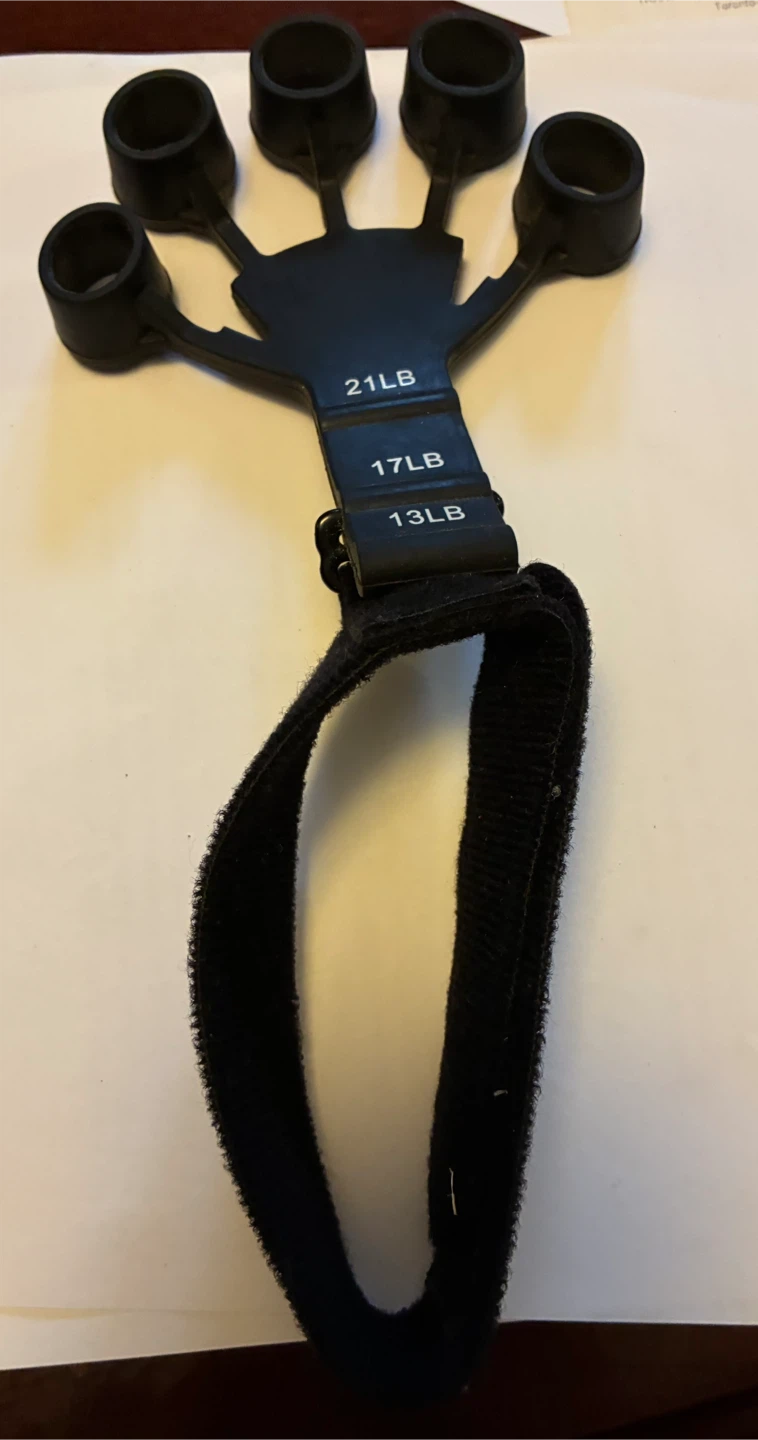 Finger Strength Exerciser Hand Grip Adjustable Resistance - photo 3