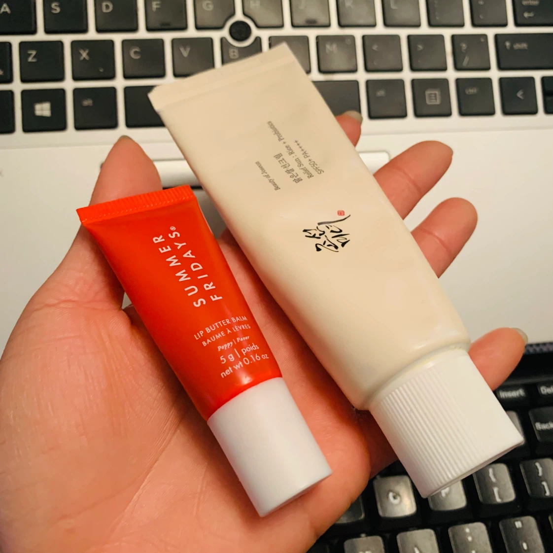 Summer Fridays Lip Butter Balm + Beauty of Joseon Sunscreen