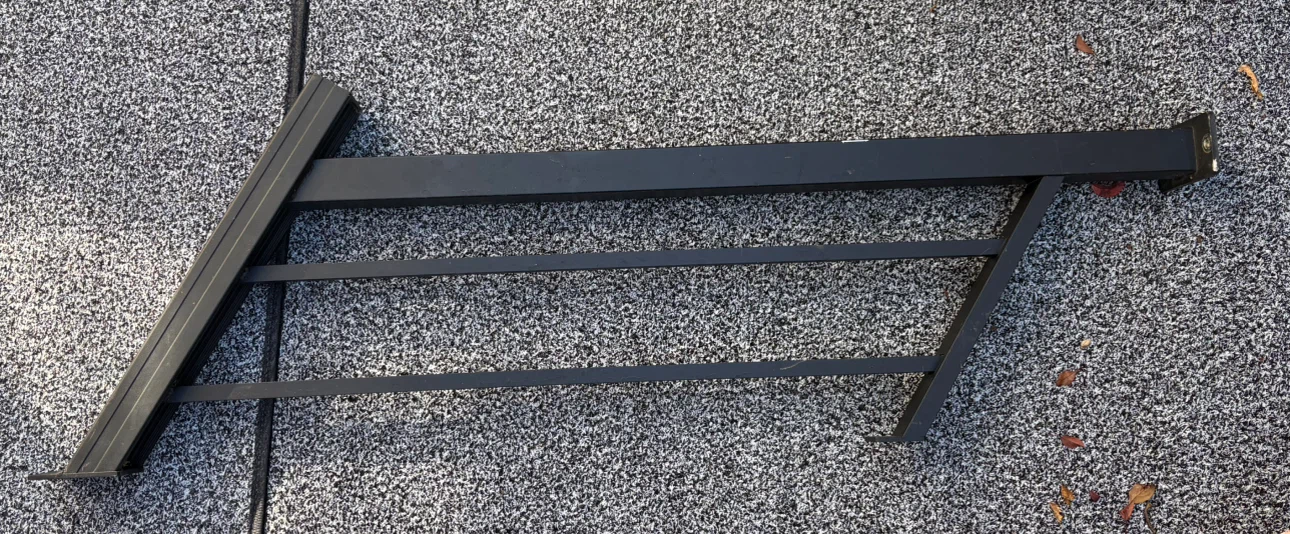 Black Metal Deck Railing Section - photo 2
