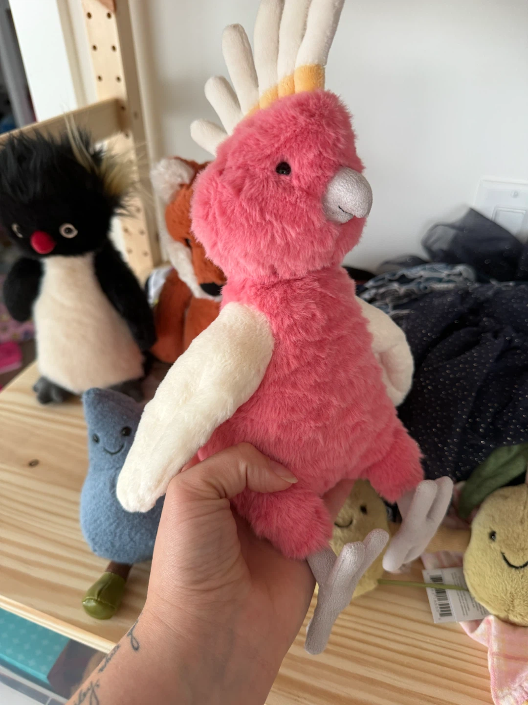 Jellycat Pink Squwakatoo Plush
