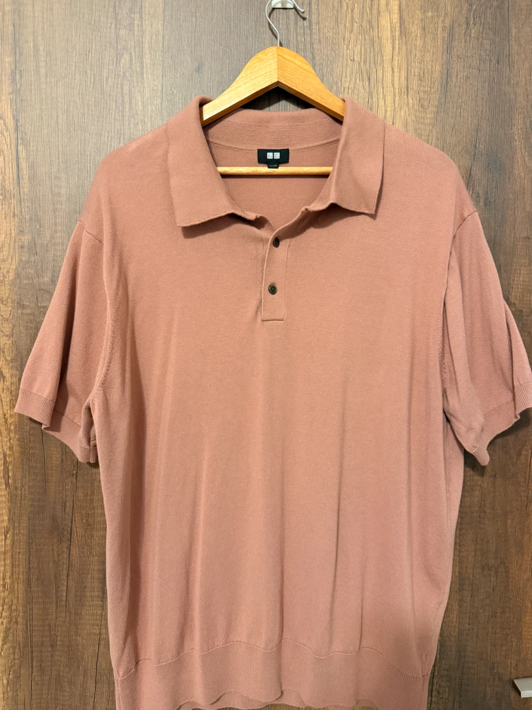 UNIQLO Knit Polo Shirt – Dusty Pink – XL - photo 2