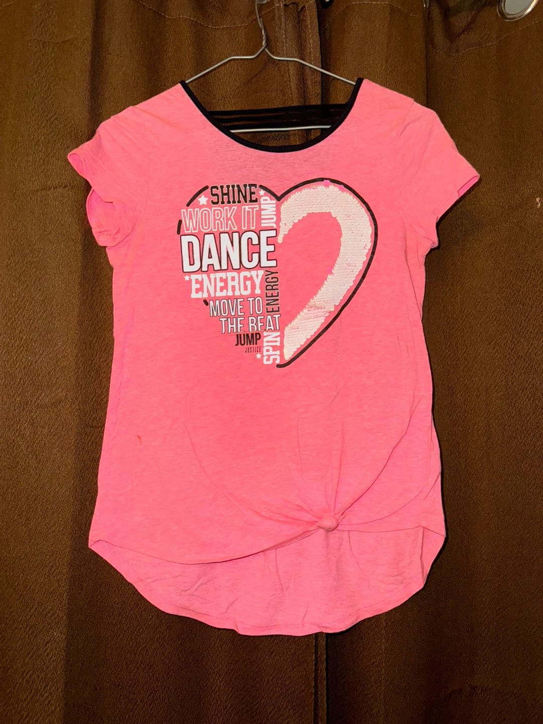 Justice Pink Graphic T-Shirt