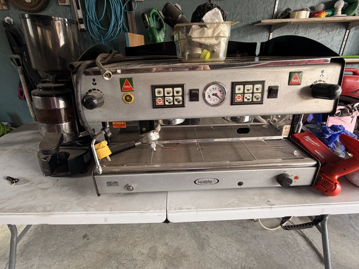 Commercial Espresso Machine and Grinder and water filter