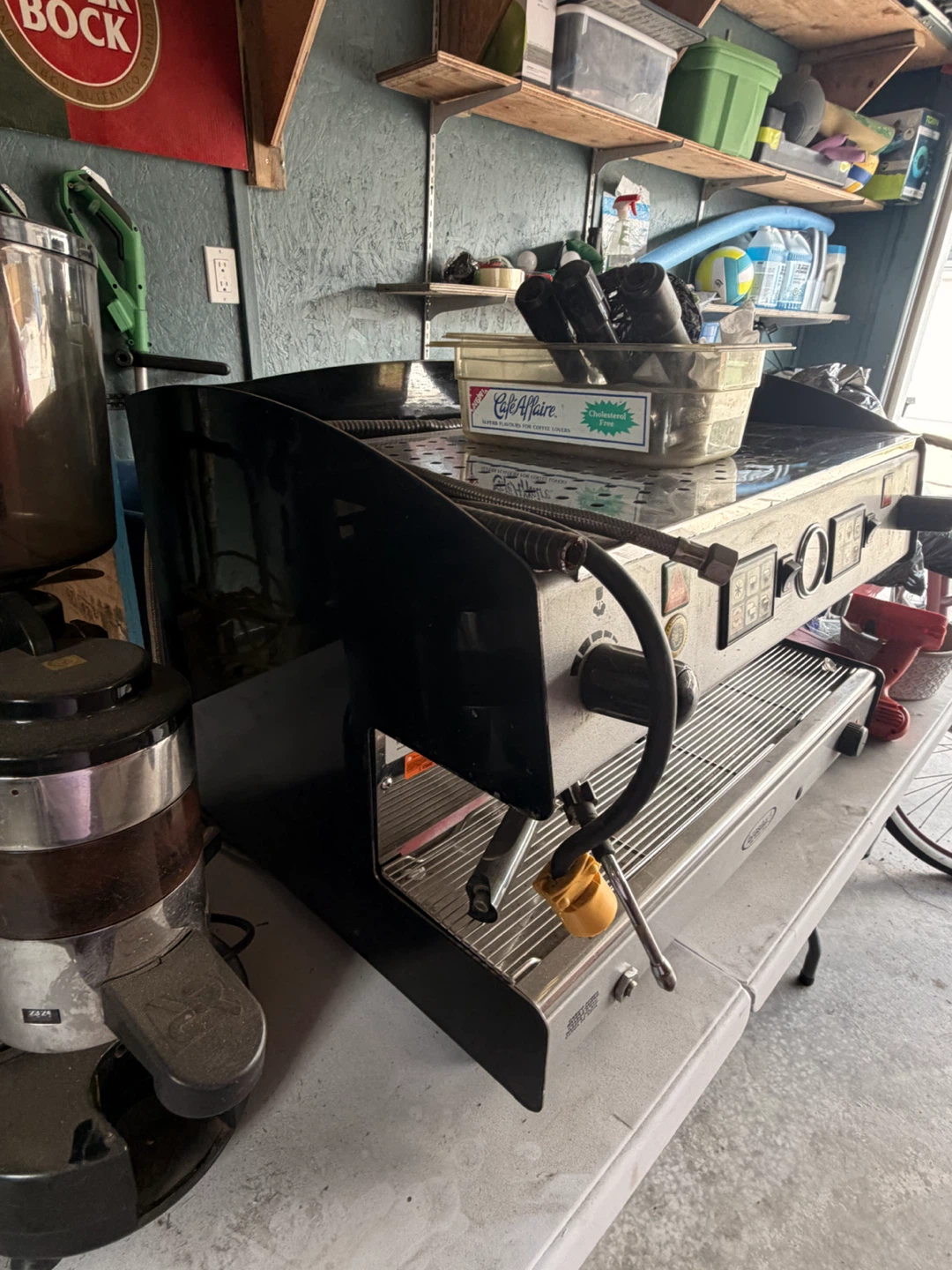 Commercial Espresso Machine and Grinder and water filter - photo 5