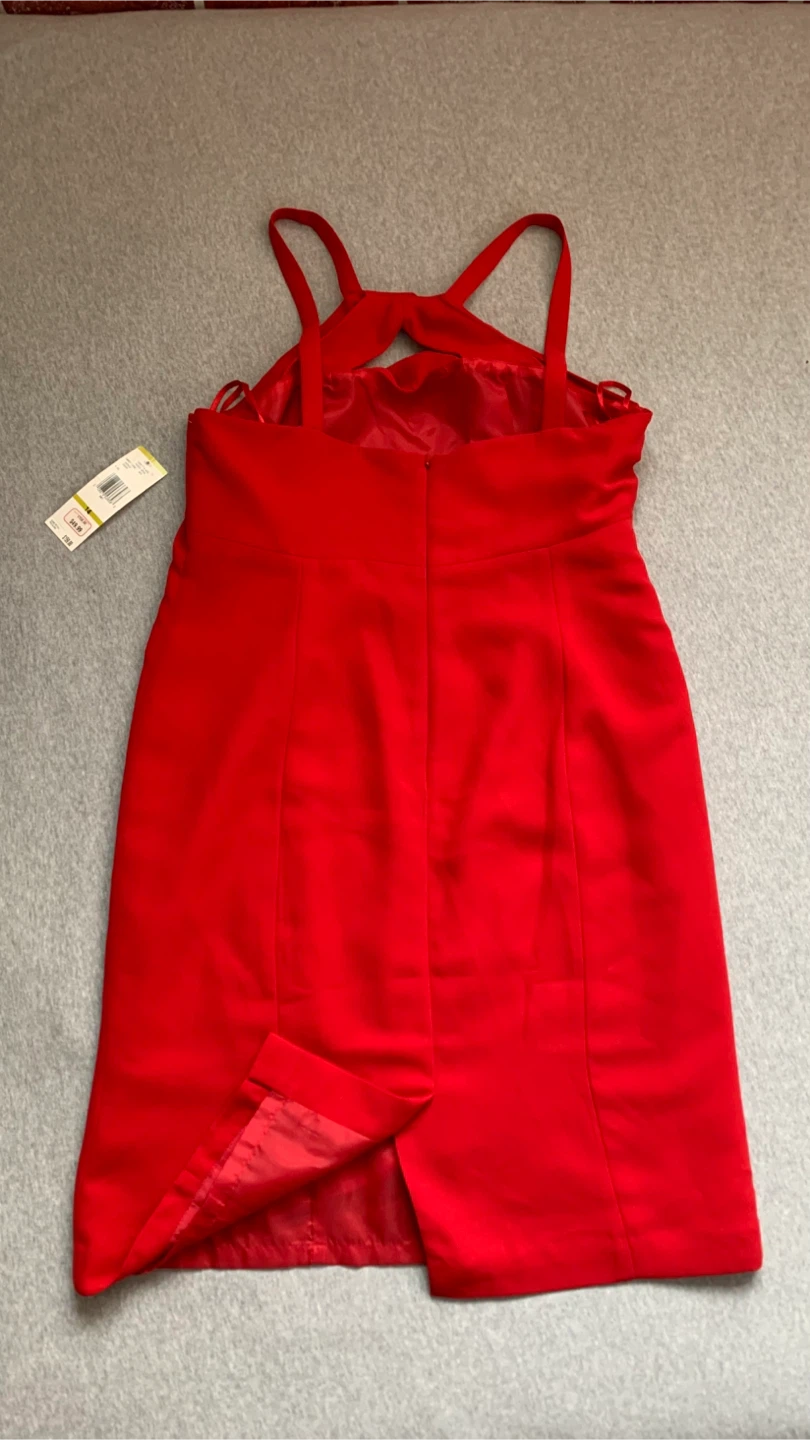 Evan-Picone ‘Candy Cane’ Red Dress - Size 14 - photo 2