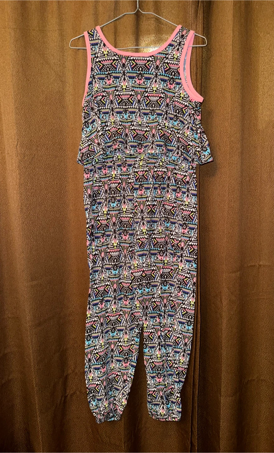 Girl Confidential Geometric Print Jumpsuit - photo 2