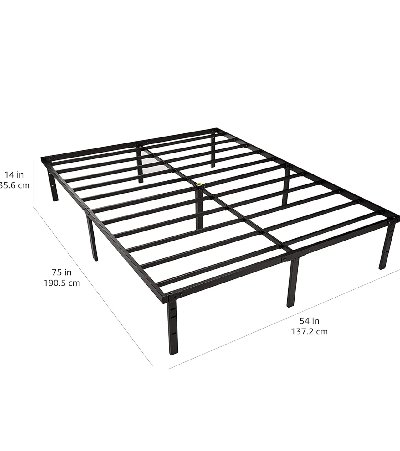 Full size Metal Bed Frame+Mattress - photo 2