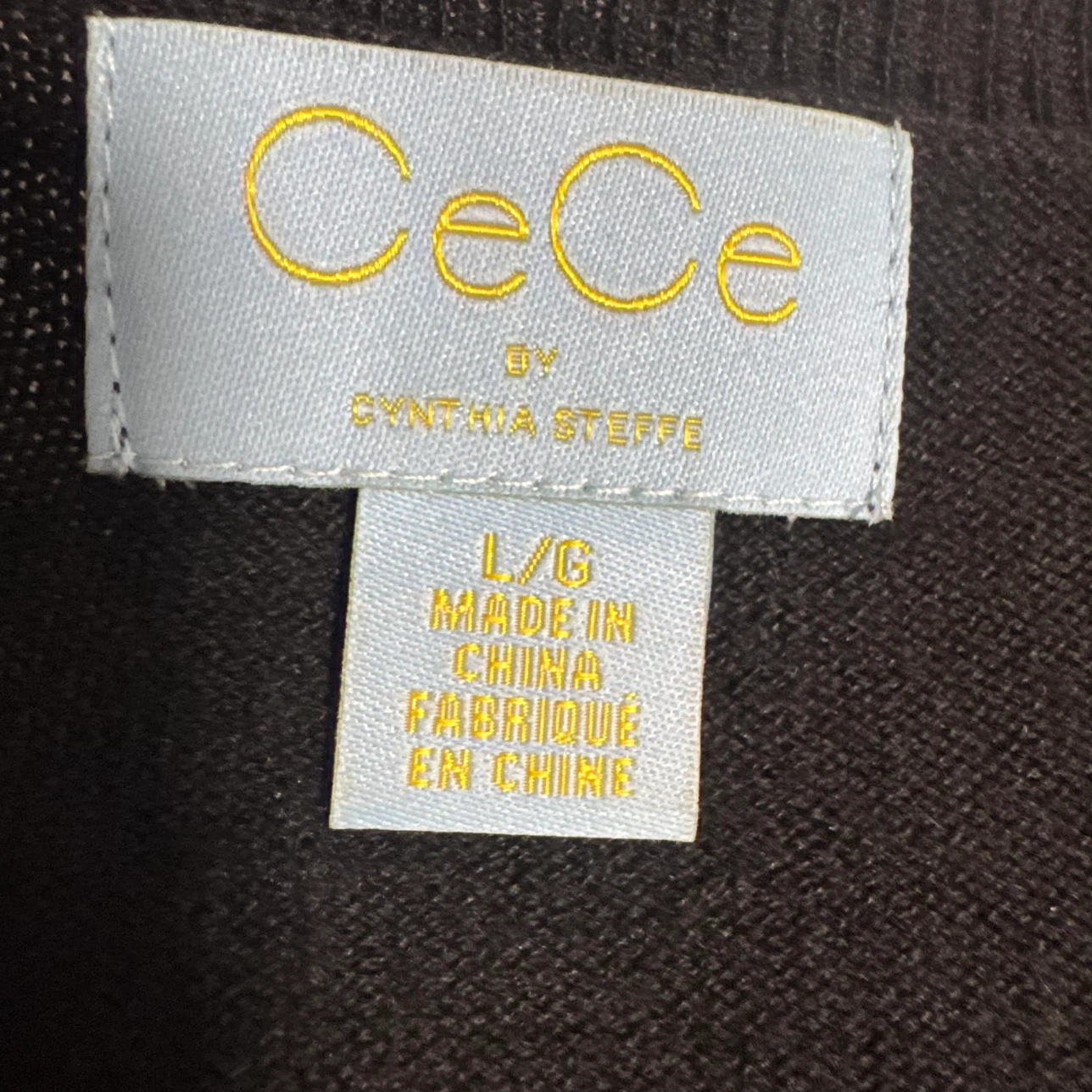 CeCe by Cynthia Steffe Black Lace Trim Sweater - photo 5