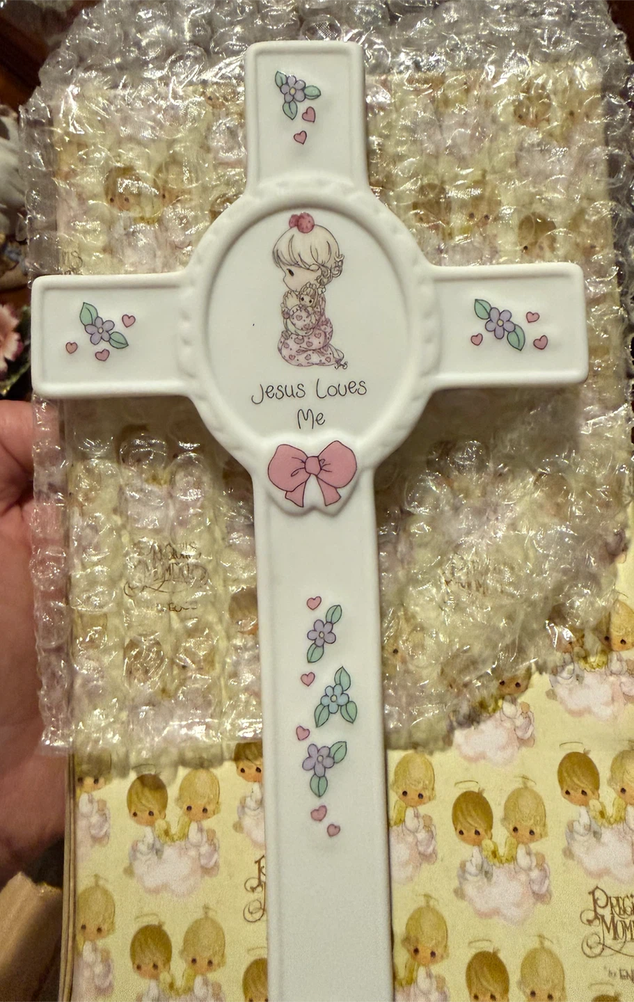 Precious Moments Jesus Loves Me Wall Cross
