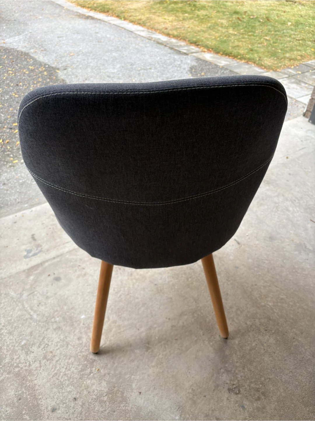 Structube Dark Grey Upholstered Accent Chair - photo 2