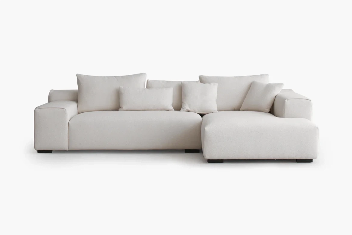 Boucle Sectional Sofa