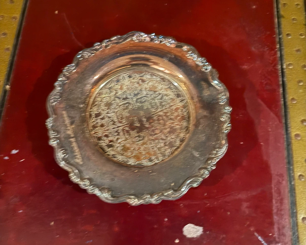 Vintage Silver-Plated Decorative Tray