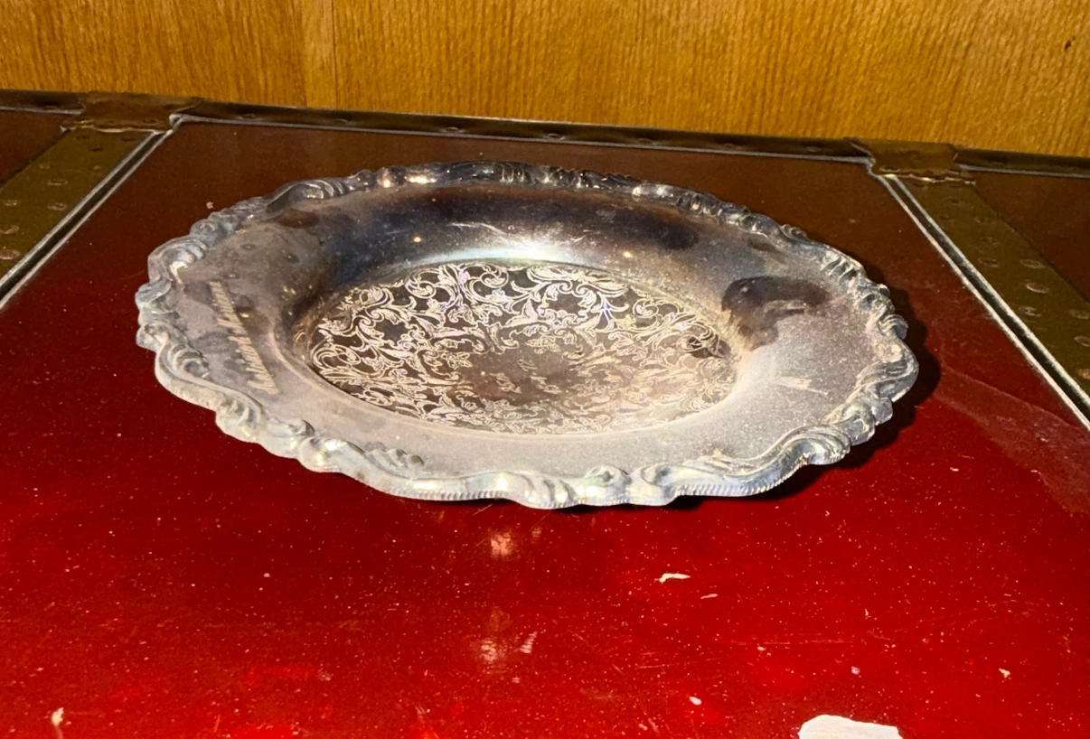 Vintage Silver-Plated Decorative Tray - photo 2