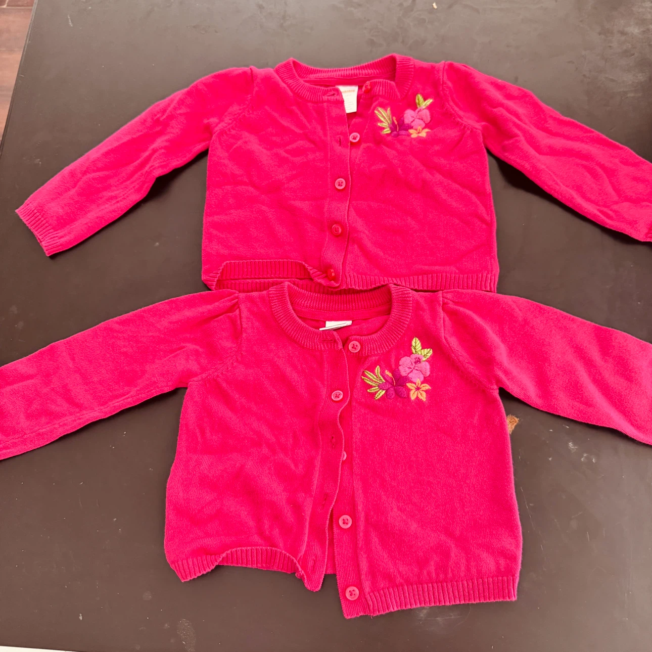 2 Gymboree Hot Pink Cardigans