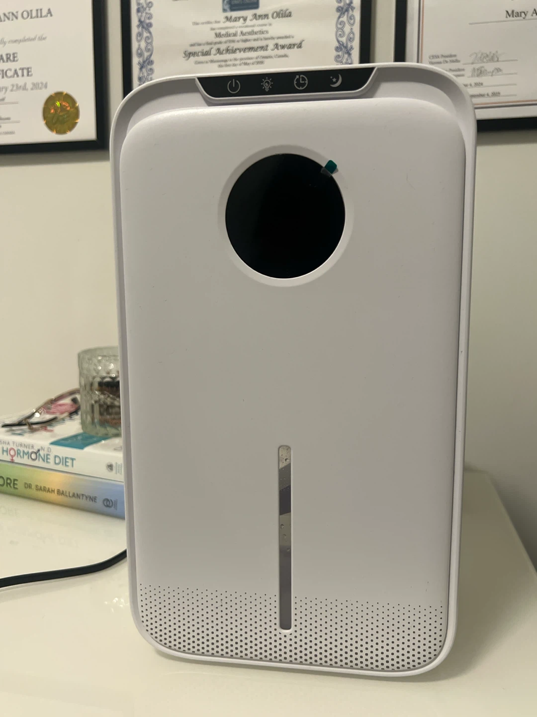 White Electric Dehumidifier