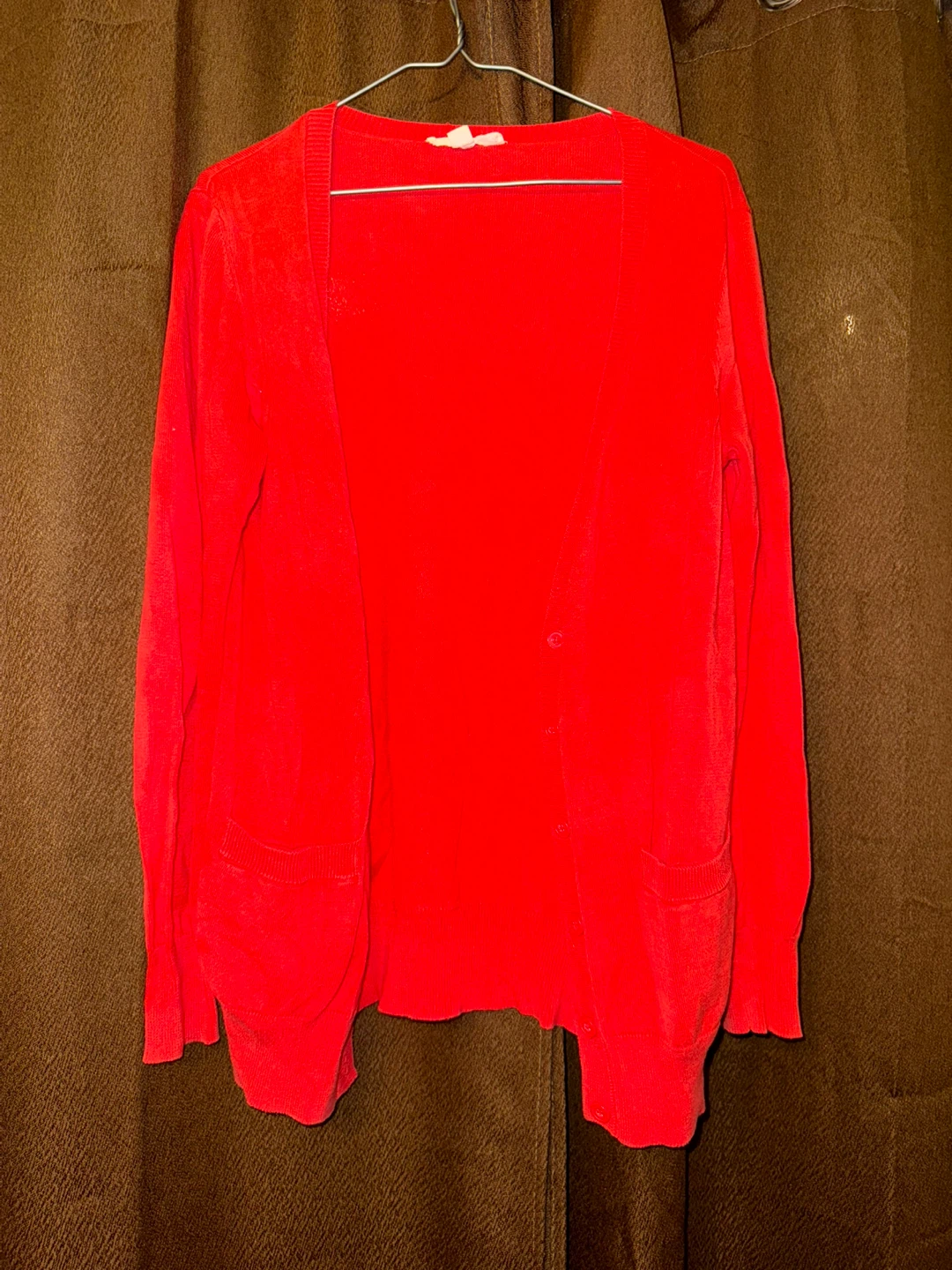 Xxi Bright Red Cardigan