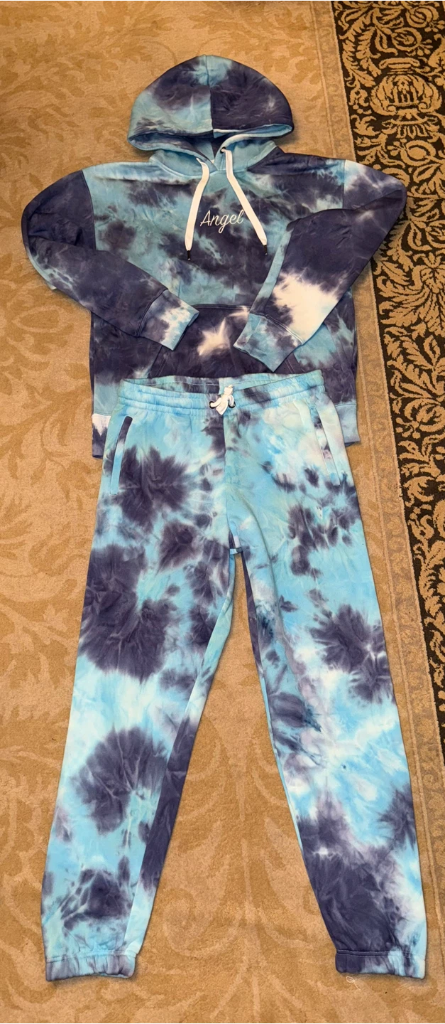 Urban Planet Tie-dye Hoodie and Jogger Set
