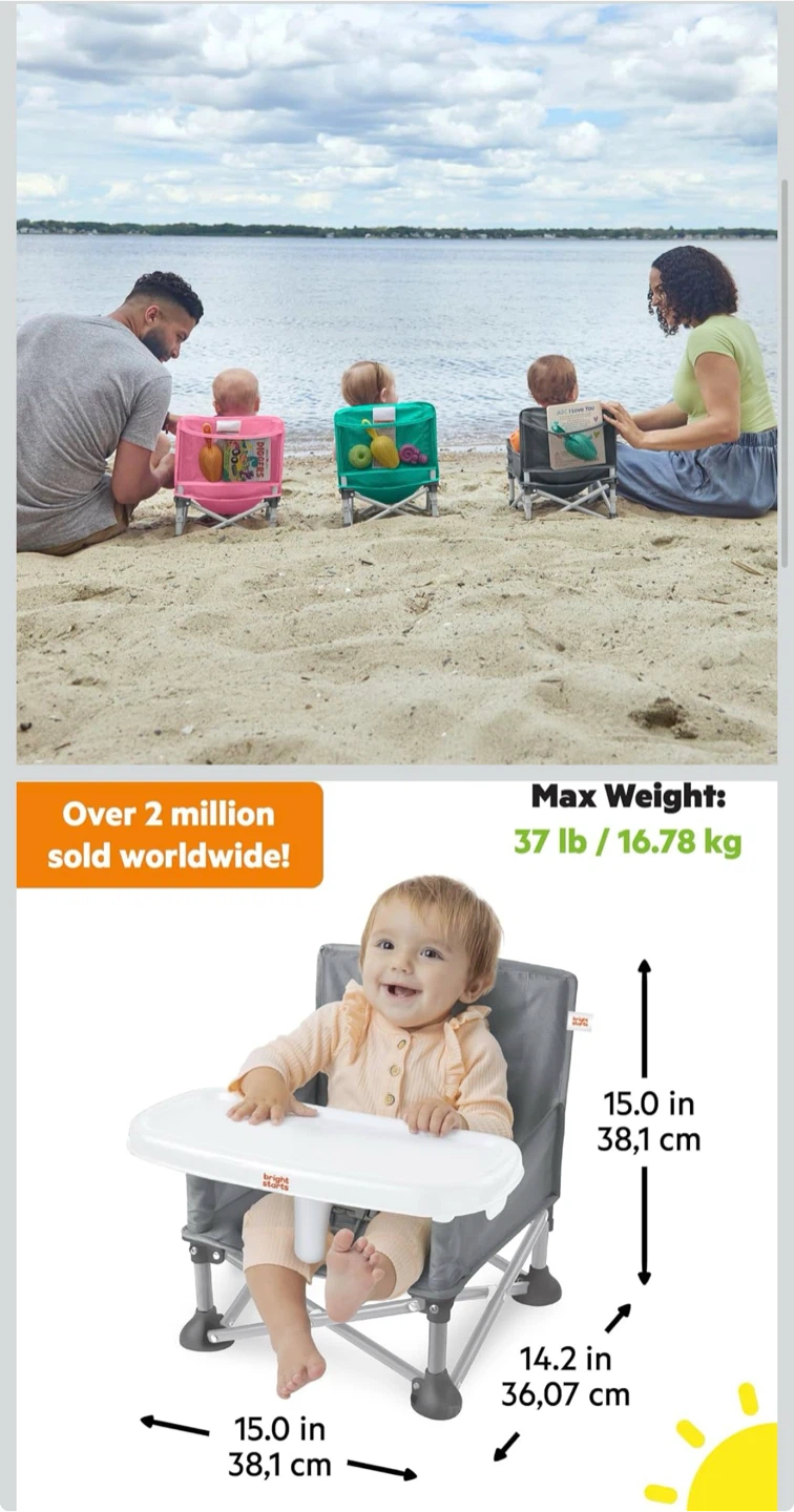 Bright Starts Portable Baby Booster Seat - photo 2