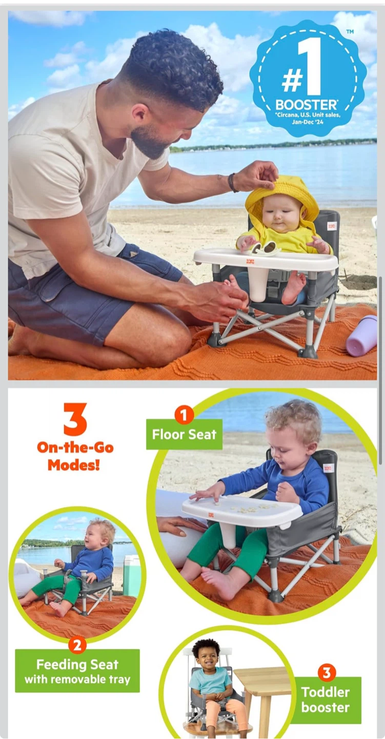 Bright Starts Portable Baby Booster Seat - photo 3
