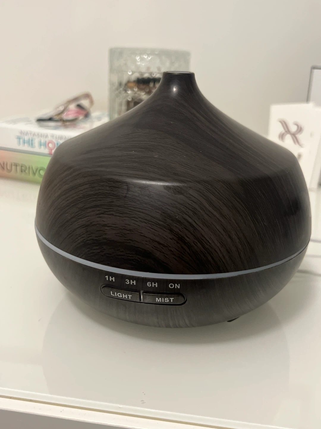 Dark Wood Grain Essential Oil Diffuser