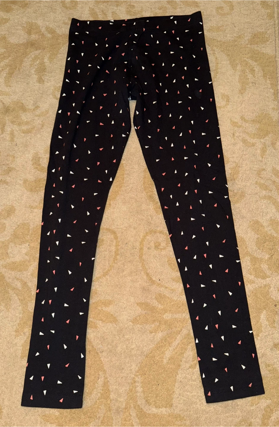 Walmart Black Geometric Print Leggings