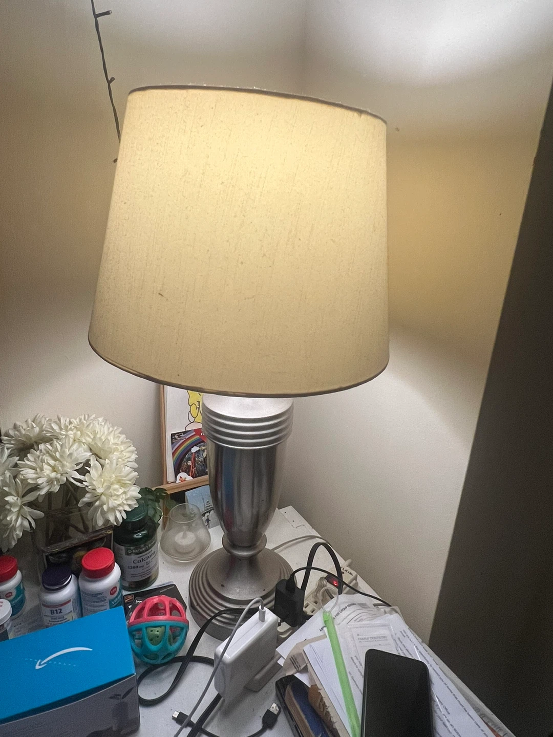 Brushed Metal Table Lamp