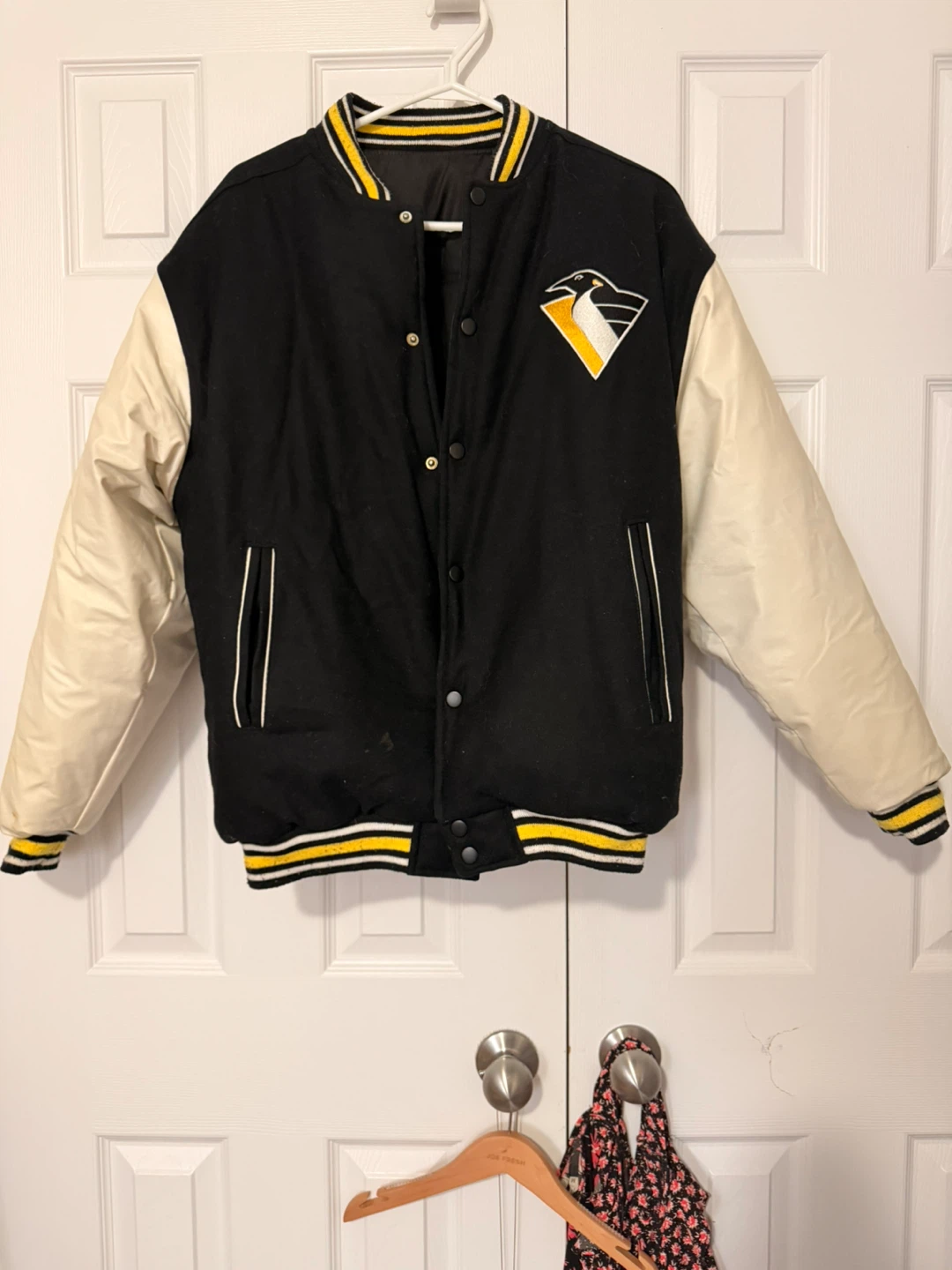 vintage Pittsburgh Penguins varsity jacket