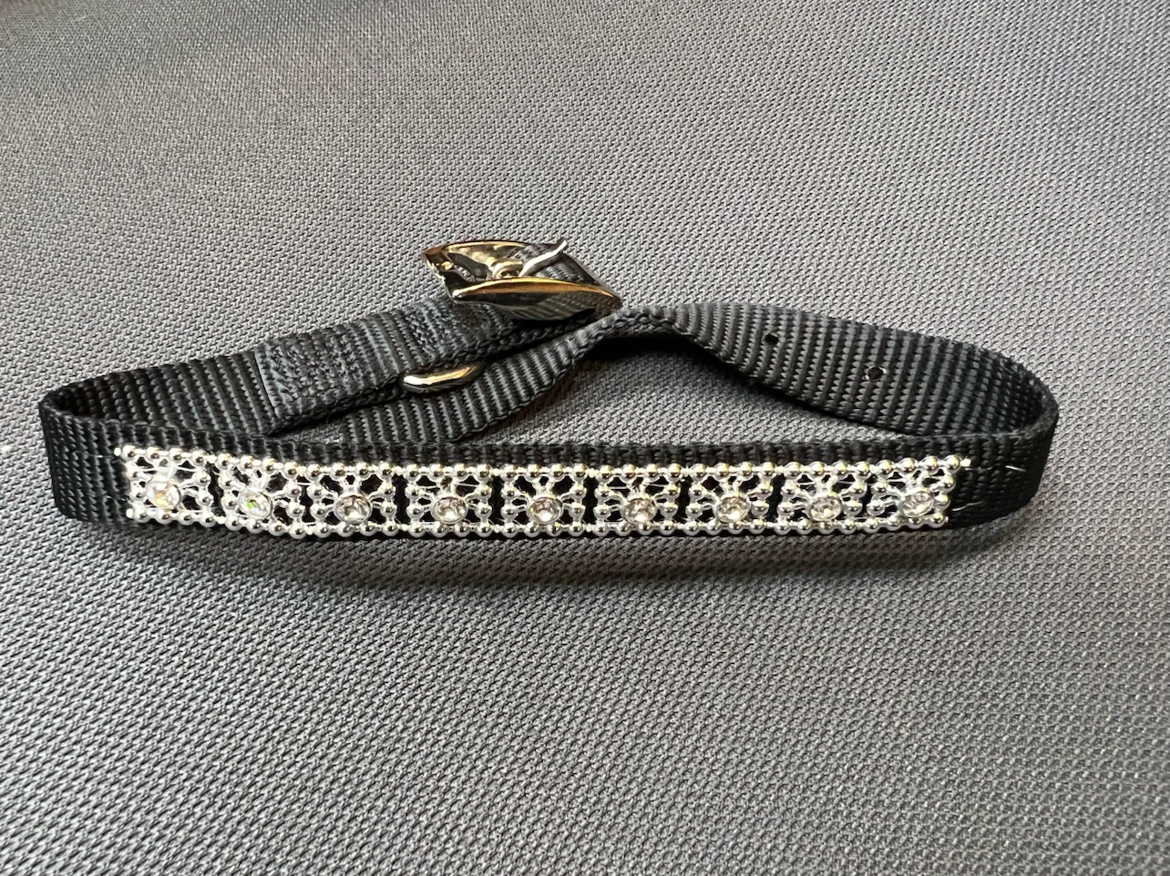 Black Rhinestone Pet Collars - photo 3